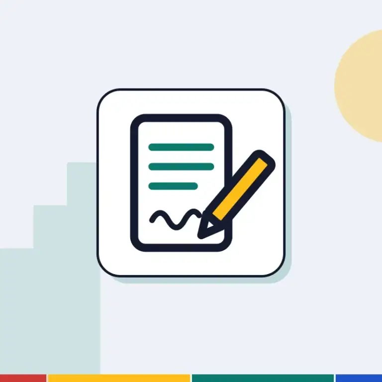 Illustration: an employment contract and a pen