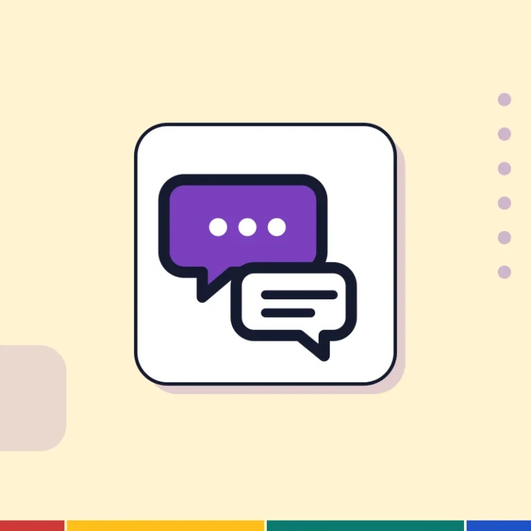 Illustration: two speech bubbles, for learning Finnish