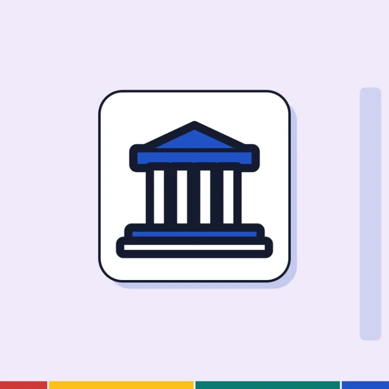 Illustration: a columned building, for how Finland is governed