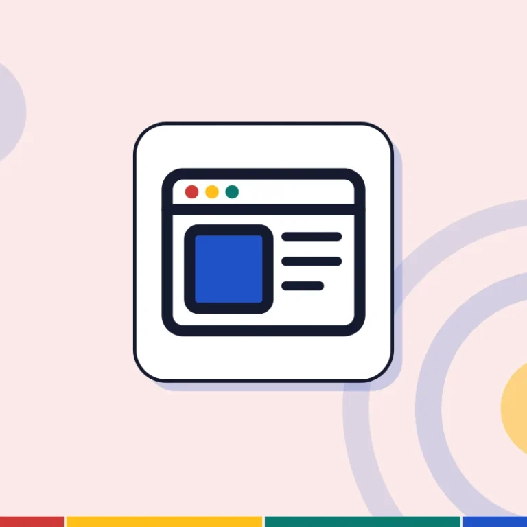 Illustration: a browser window with a personal website