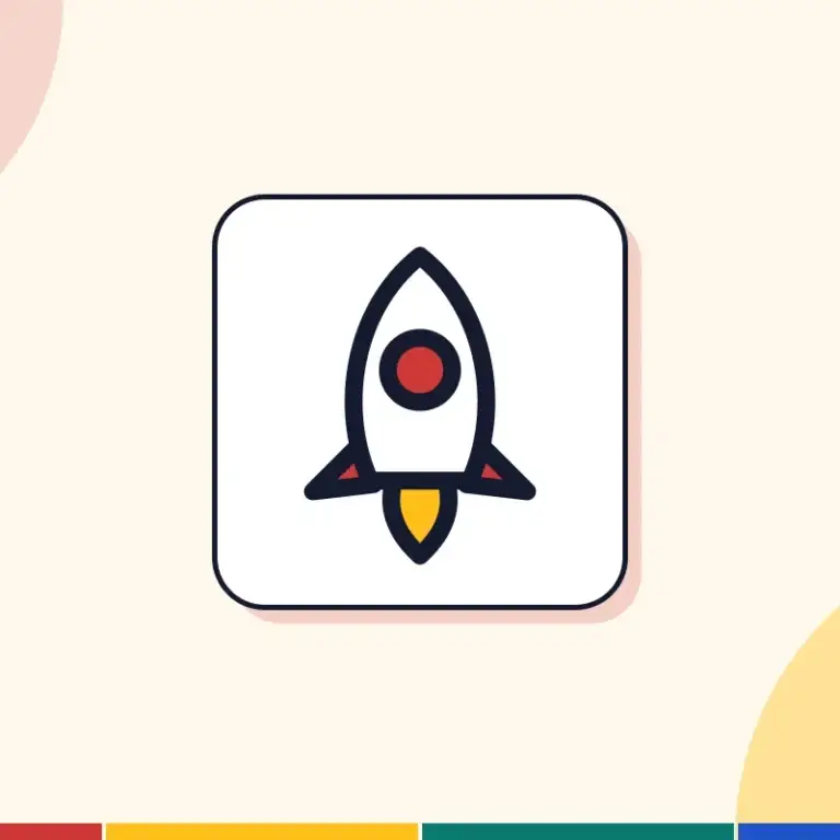 Illustration: a rocket, for start-ups
