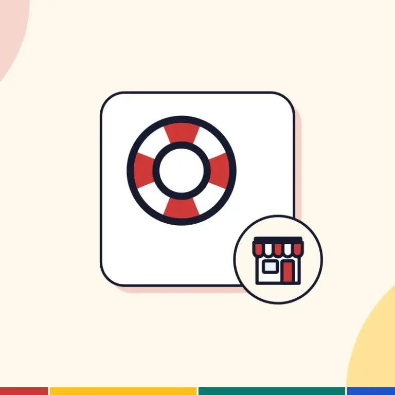 Illustration: a lifebuoy, for business support services