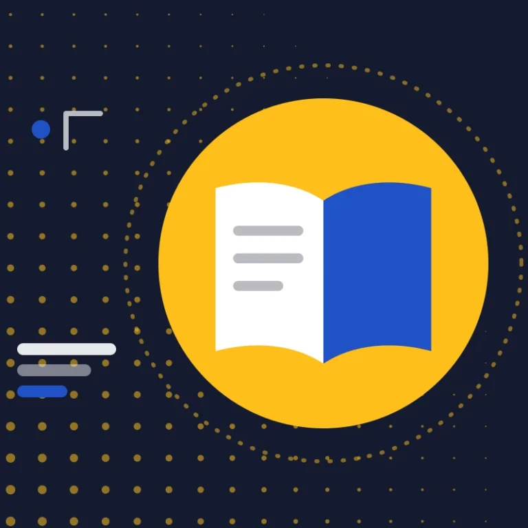 Illustration: an open book, for university applications