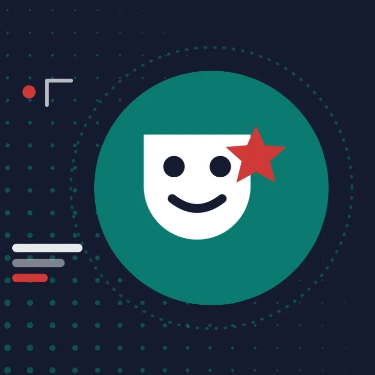 Illustration: a theatre mask and a star, for a year of culture